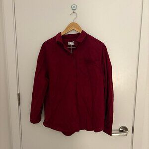 NWT Frank and oak maroon button down